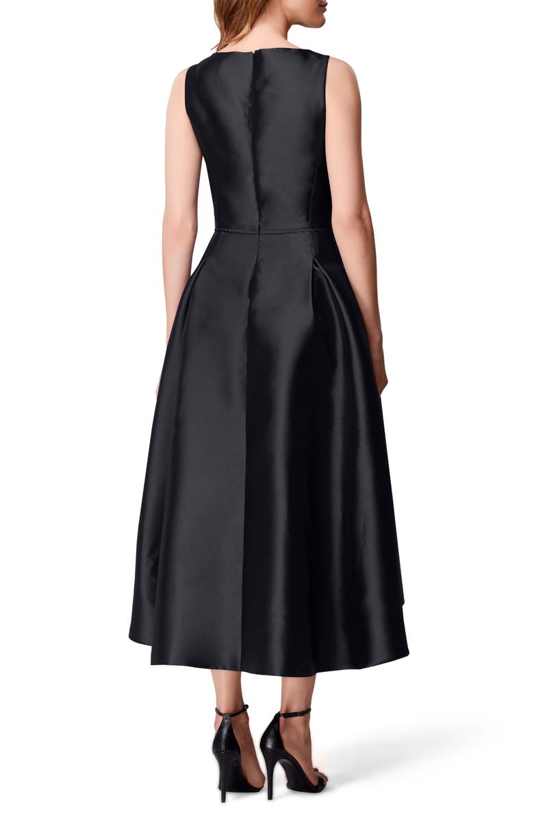 Tahari High/Low Mikado Cocktail Dress, Alternate, color,
