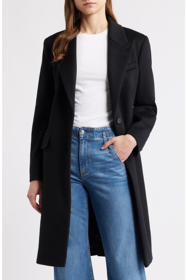 Classin Wool Coat, Alternate, color, BLACK