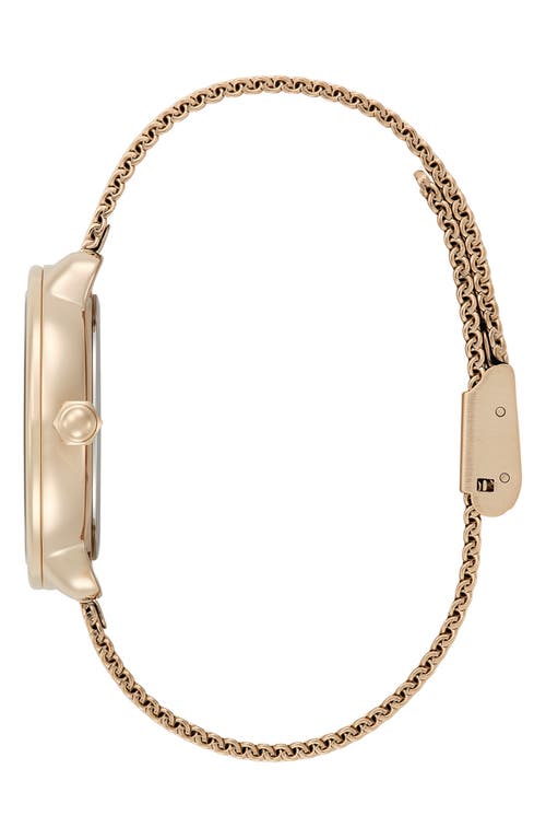 Olivia Burton Women's Moonphase Rose Gold Tone Stainless Steel Mesh Bracelet Watch, 34mm In Gold