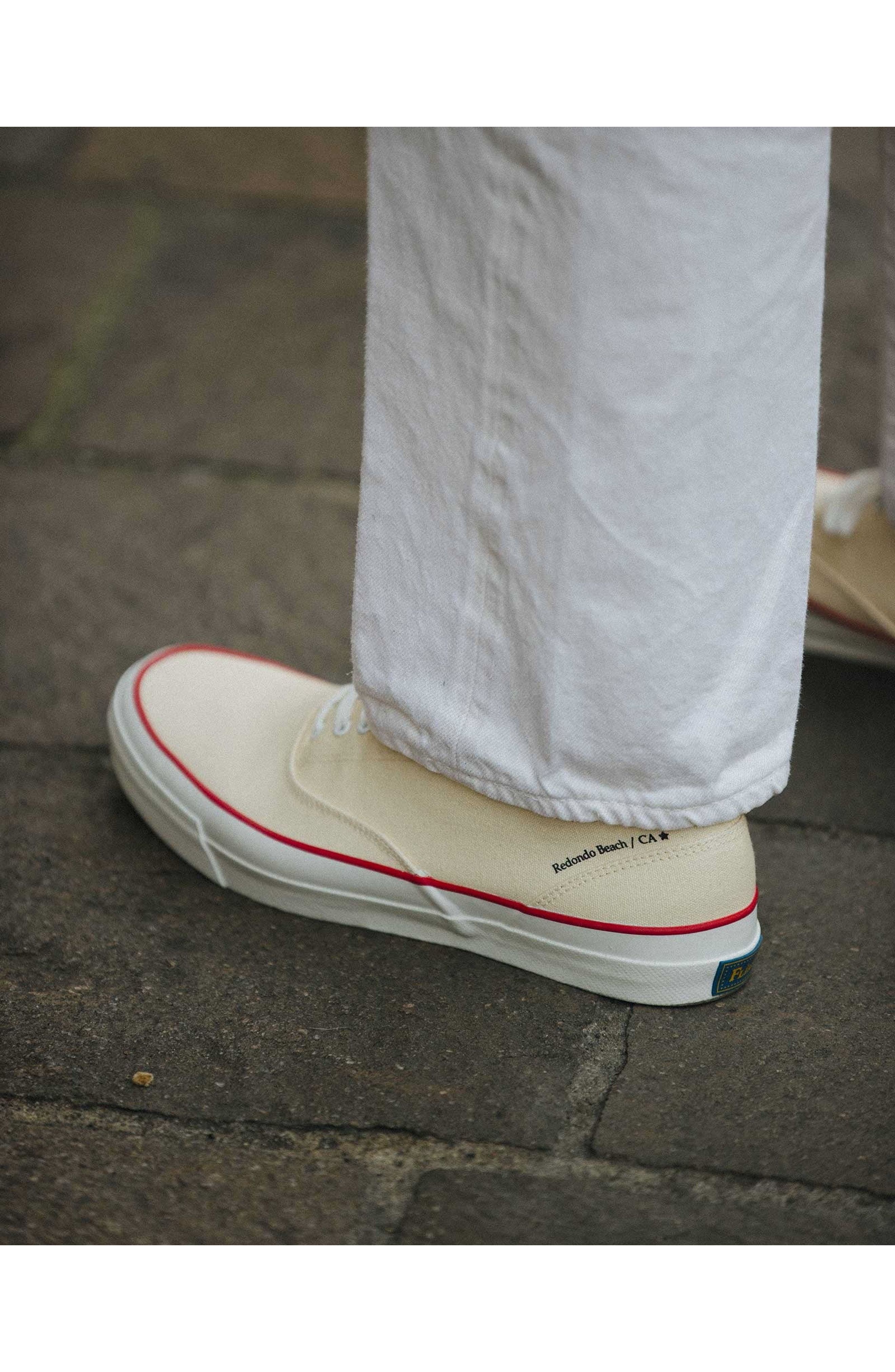 Redondo Canvas Sneakers by Mr. Fliks, Alternate, color, WHITE LINE RED