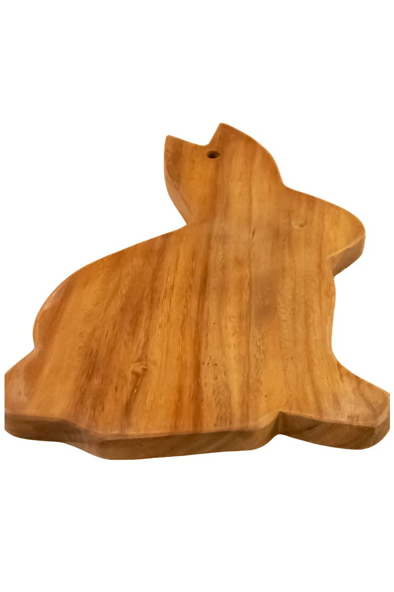 Acacia Rabbit Cheese Board, Alternate, color, Natural