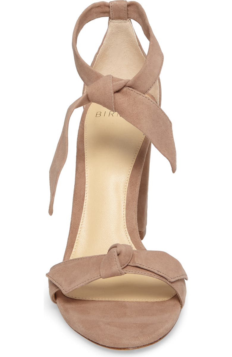 Alexandre Birman Clarita Knotted Sandal, Alternate, color, Cameo Suede