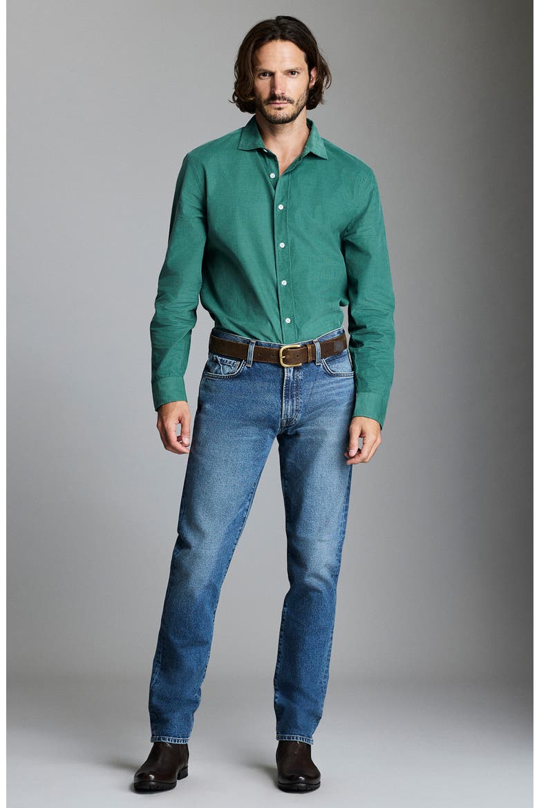 Cedar Corduroy Button-Up Shirt, Alternate, color, DARK FOREST