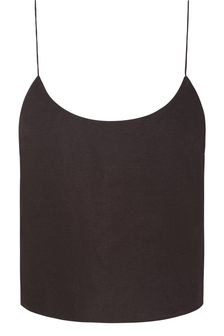 Air Linen Cami Top, Alternate, color, ESPRESSO