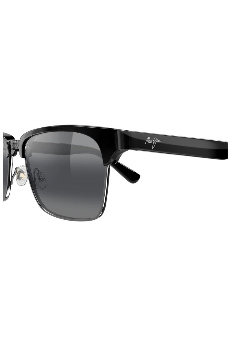 Kawika XL 58mm PolarizedPlus2® Rectangular Sunglasses, Alternate, color, BLACK