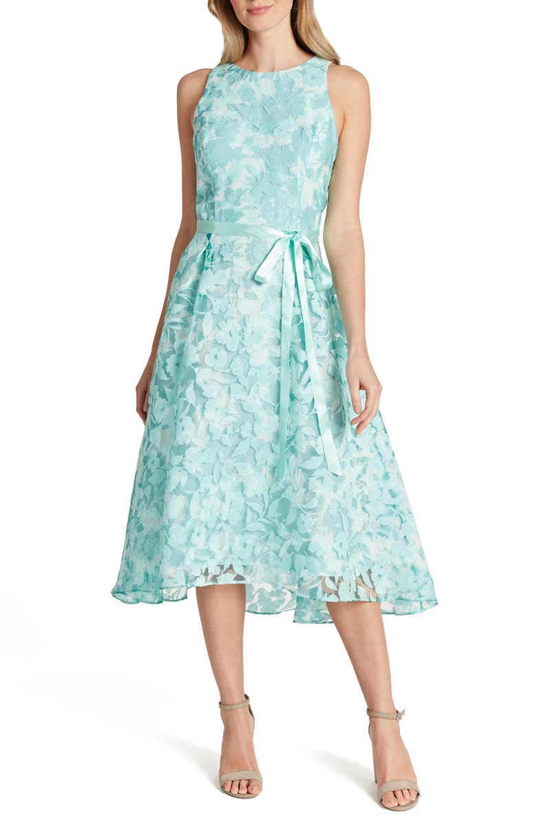 Tahari SLEEVELESS EMBROIDERY BURNOUT, Main, color,