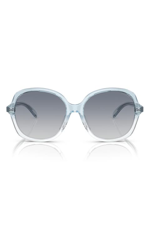 55mm Gradient Square Sunglasses