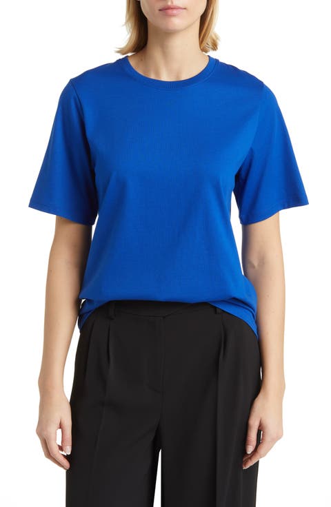 Relaxed Fit Pima Cotton Crewneck T-Shirt