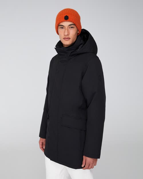 Quartz Co. Champlain | Hooded Down Winter Jacket In Black