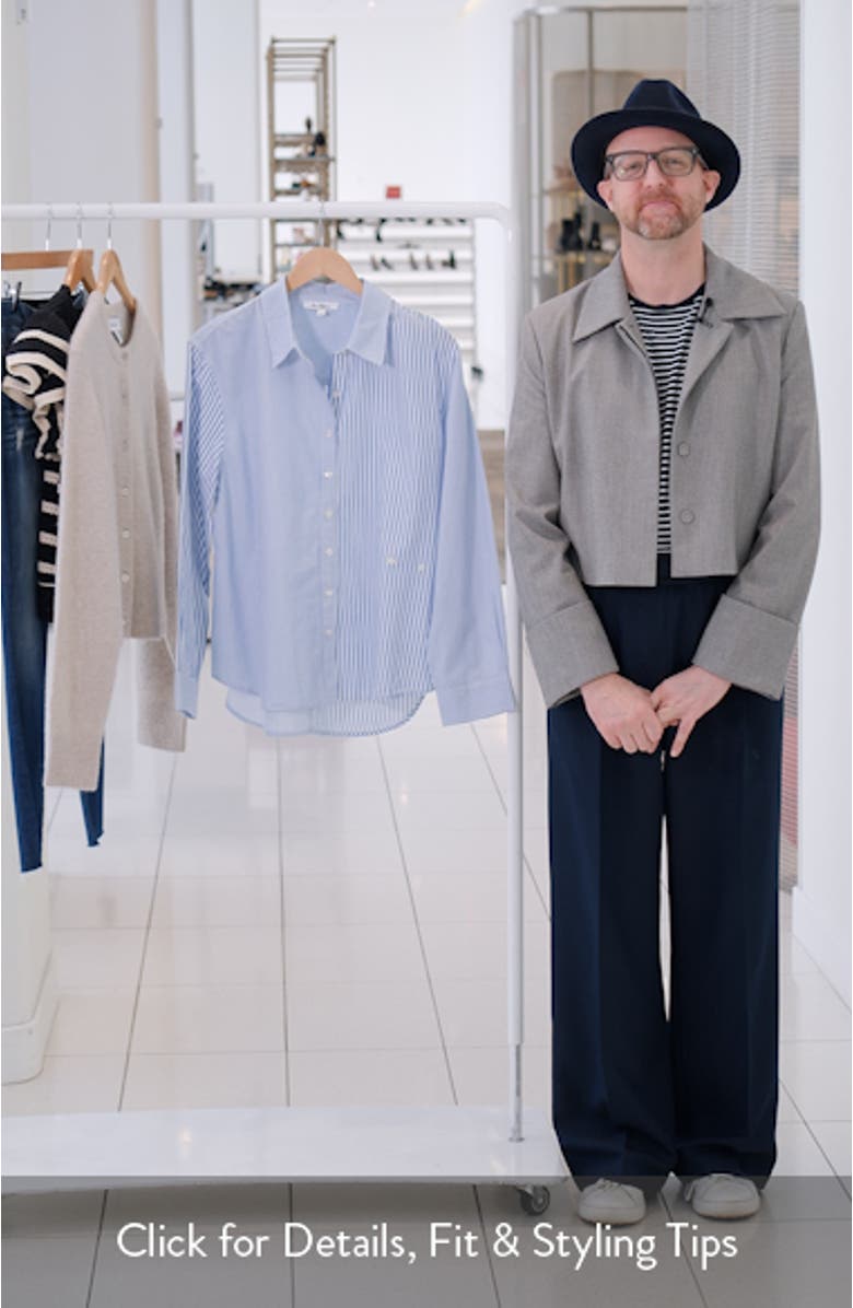 Bridget Asymmetric Button-Up Shirt, sales video thumbnail