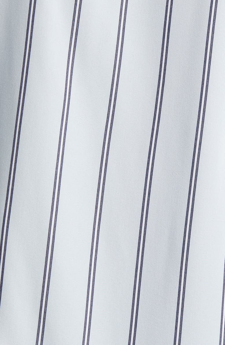 Vince Pacifica Stripe Short Sleeve Button-Up Shirt, Alternate, color, Dusty Sky/ Royal Blue