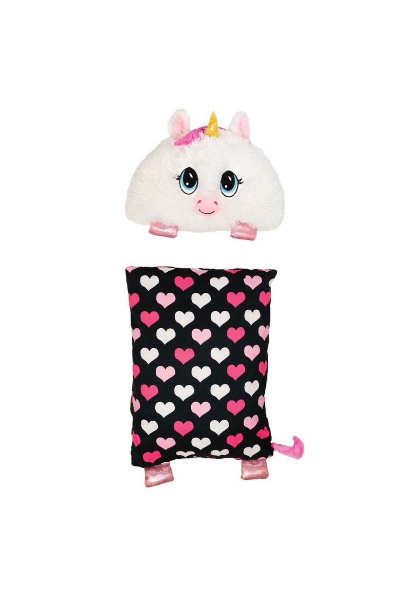 Unicorn Plush & Pillowcase 2 In 1 Soft Toy Cover, Main, color, Multicolored