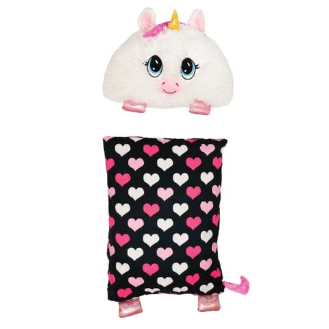 Unicorn Plush & Pillowcase 2 In 1 Soft Toy Cover
