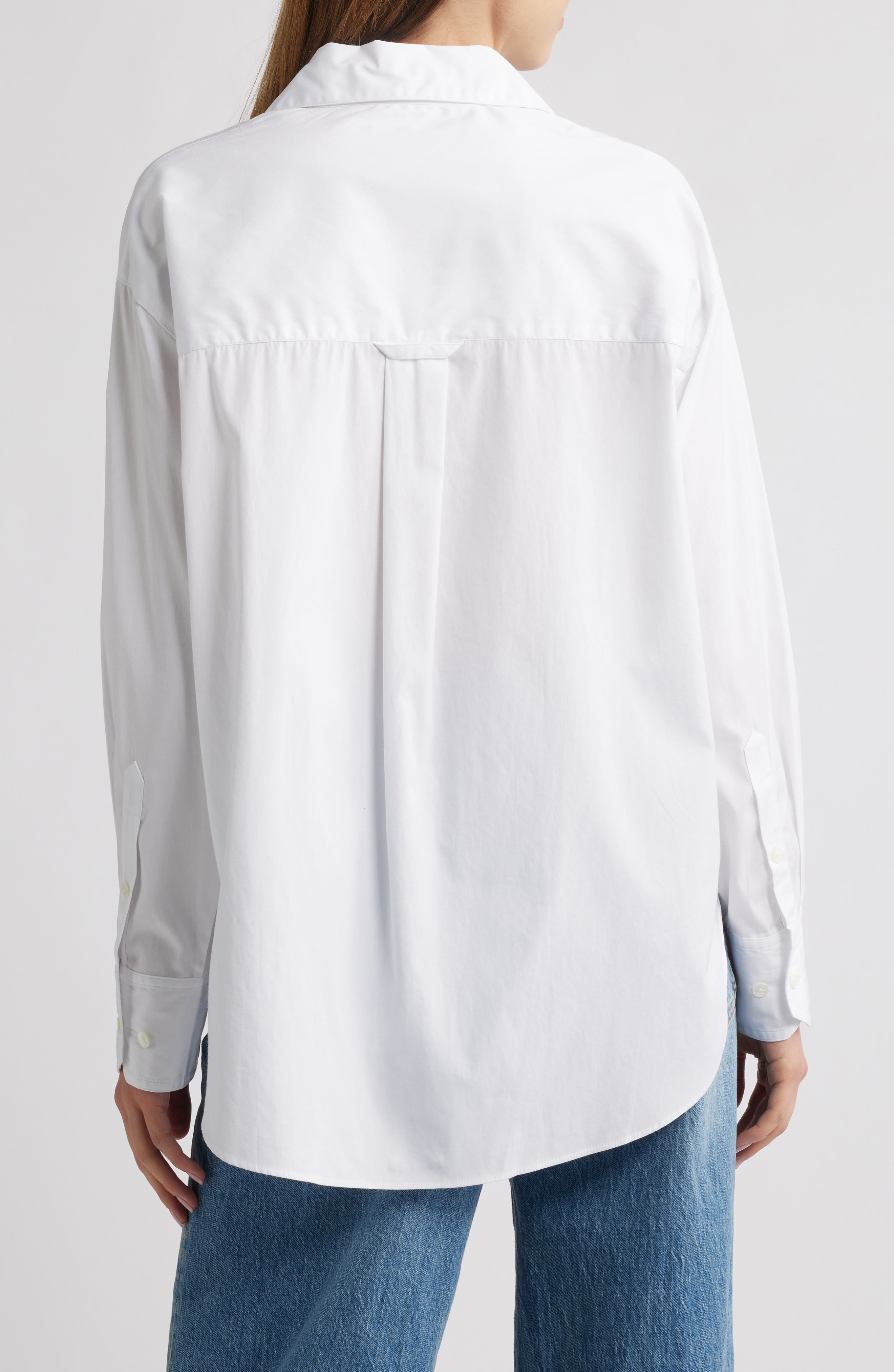Oversize Poplin Button-Up Shirt - image 2