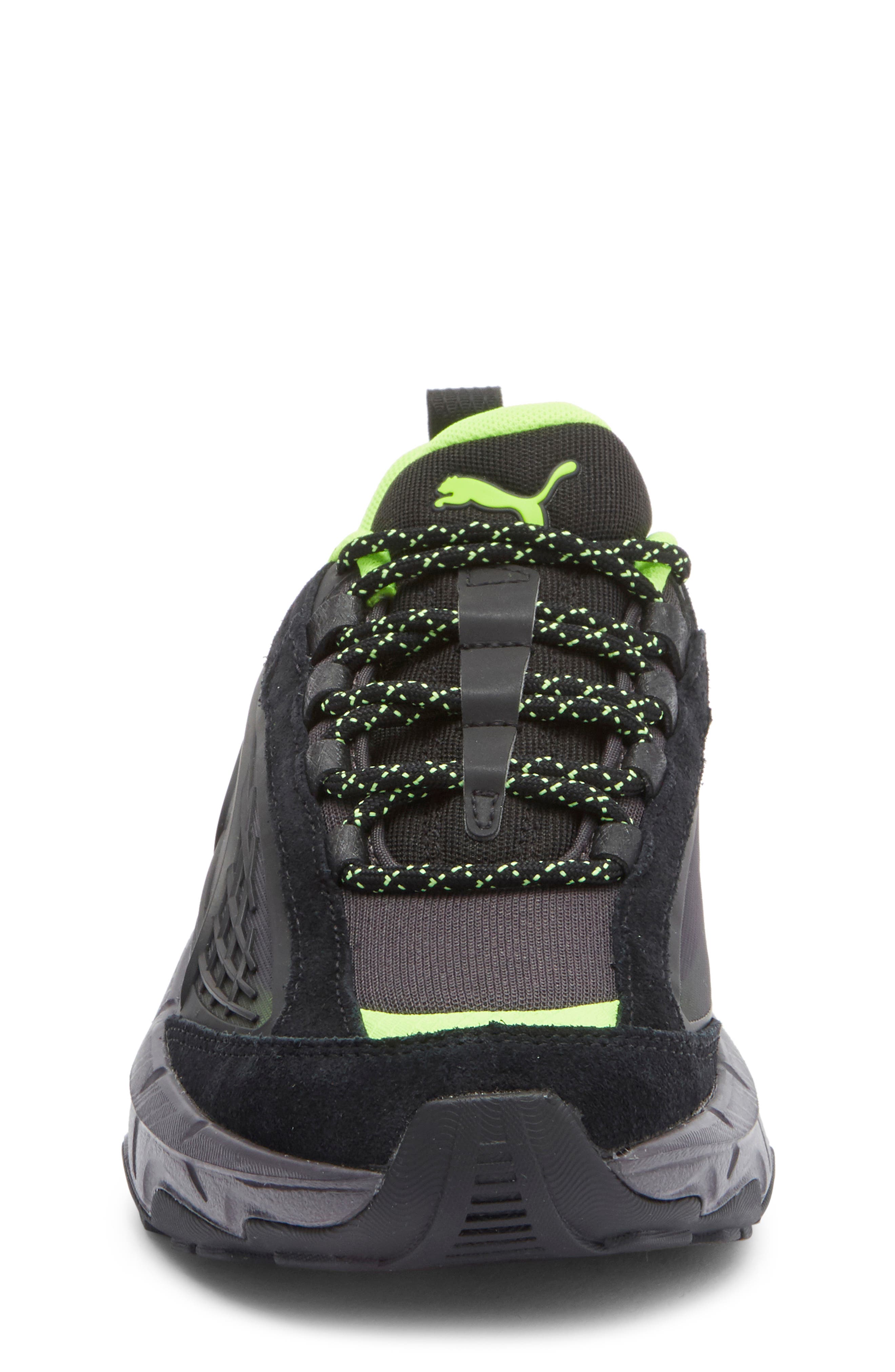 PUMA Kids' Carbon Particle Sneaker, Alternate, color, Puma Black/ Pro Green/ Coal