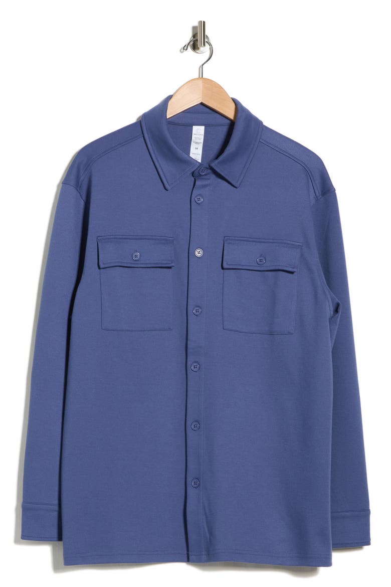 Reamy Textured Shacket, Alternate, color, OLYMPIAN BLUE