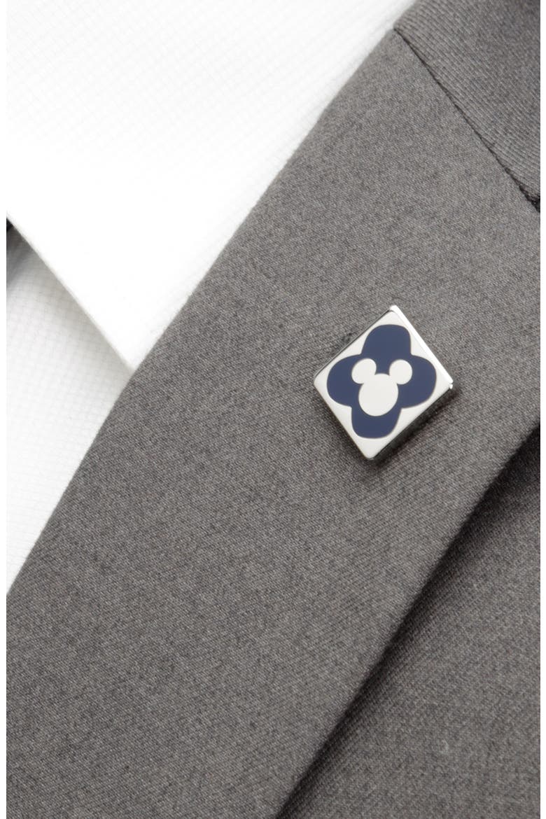 Mickey Mouse Chevron Socks & Lapel Pin Gift Set, Alternate, color, BLACK MULTI