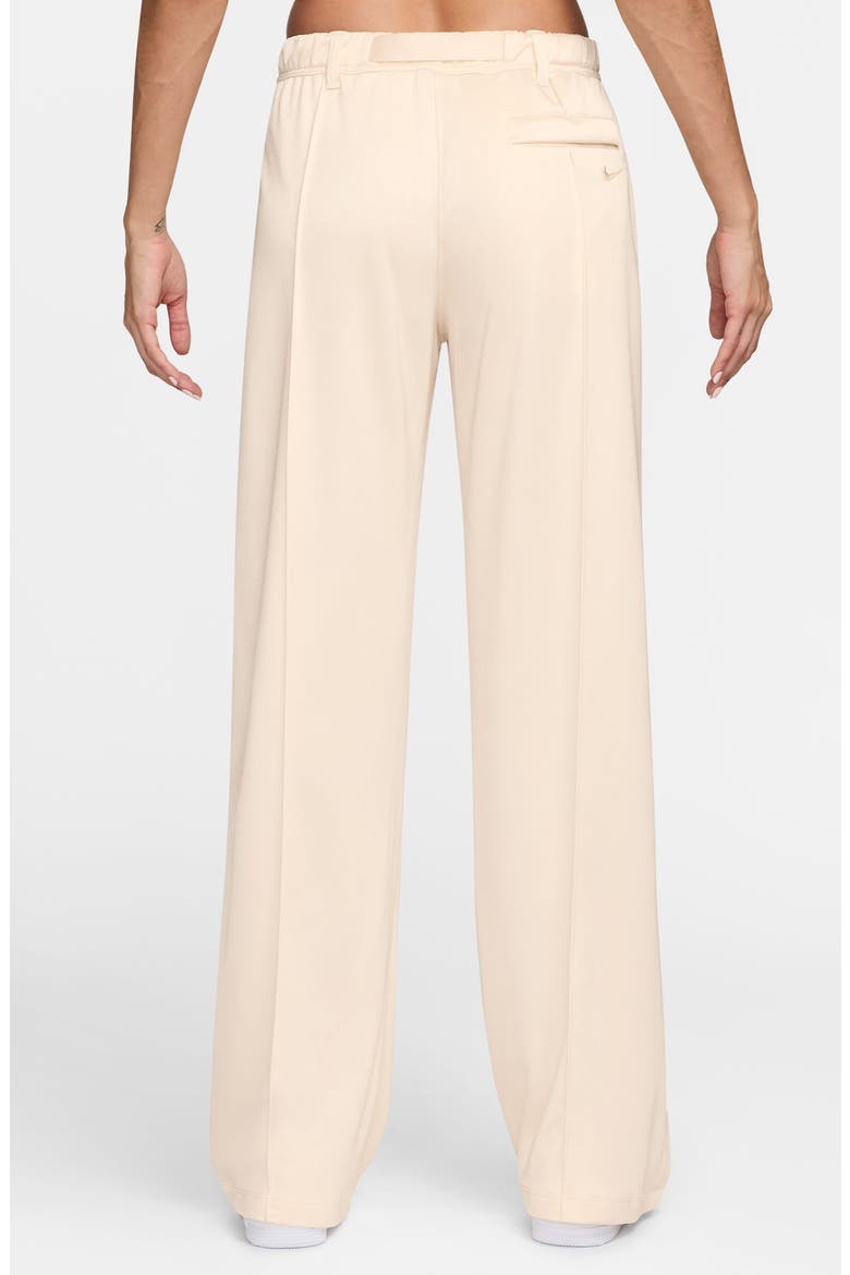 Belted Pintuck Pants, Alternate, color, CHALK/ CHALK