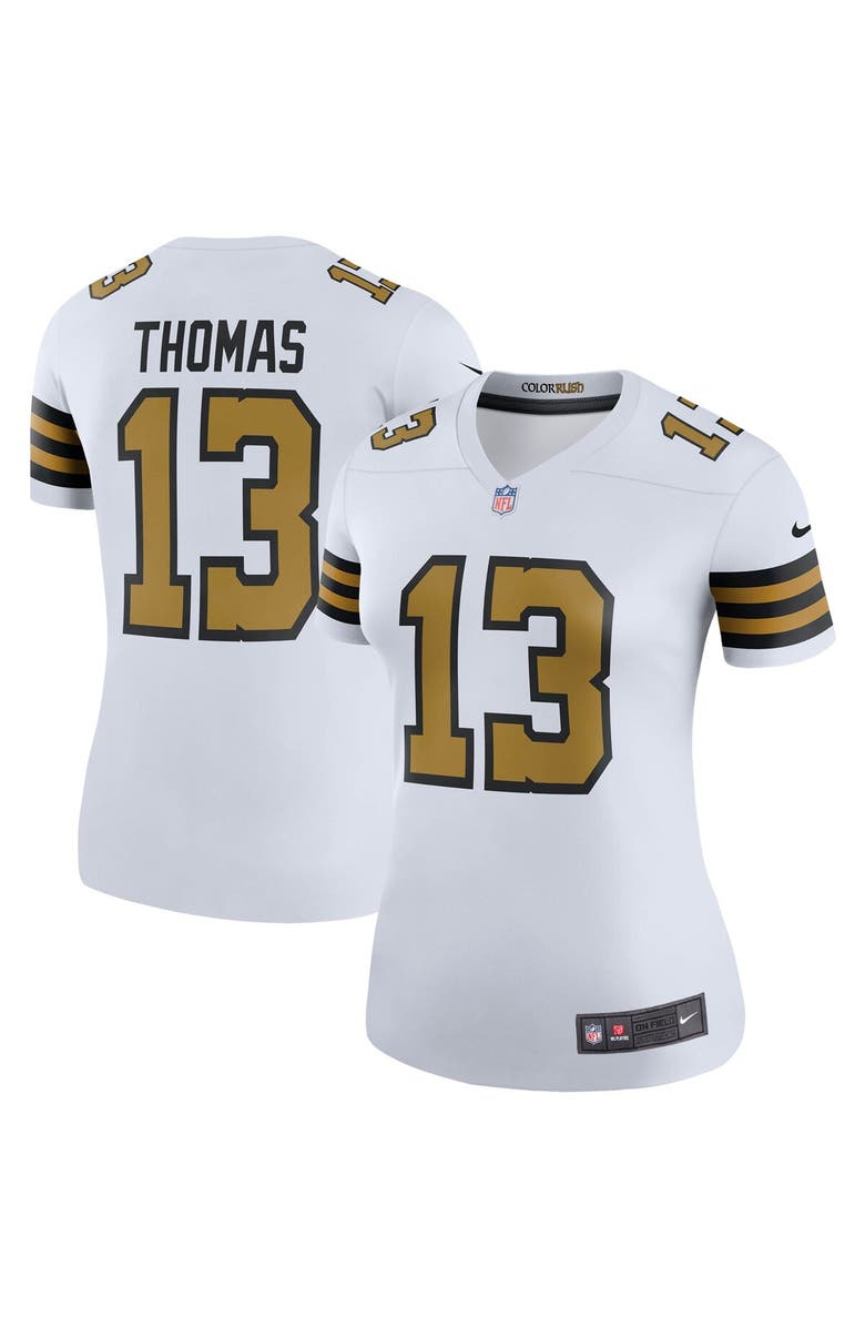 Nike Women's Nike Michael Thomas White New Orleans Saints Color Rush Legend Player Jersey, Alternate, color, 