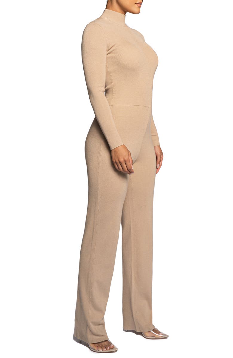 JLUXLABEL Turtleneck Sweater Jumpsuit, Main, color, 