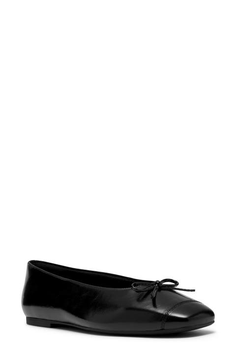 Befana Bow Leather Flat
