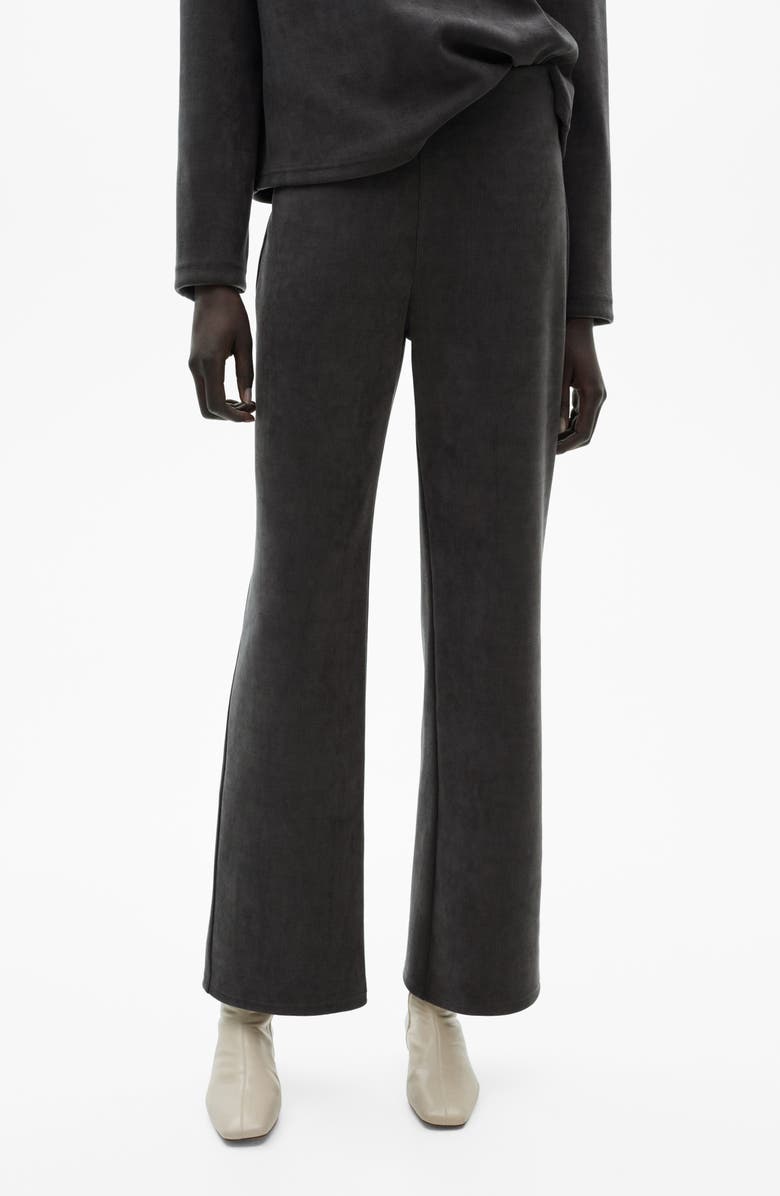 MANGO Corduroy Wide Leg Pants, Main, color, 