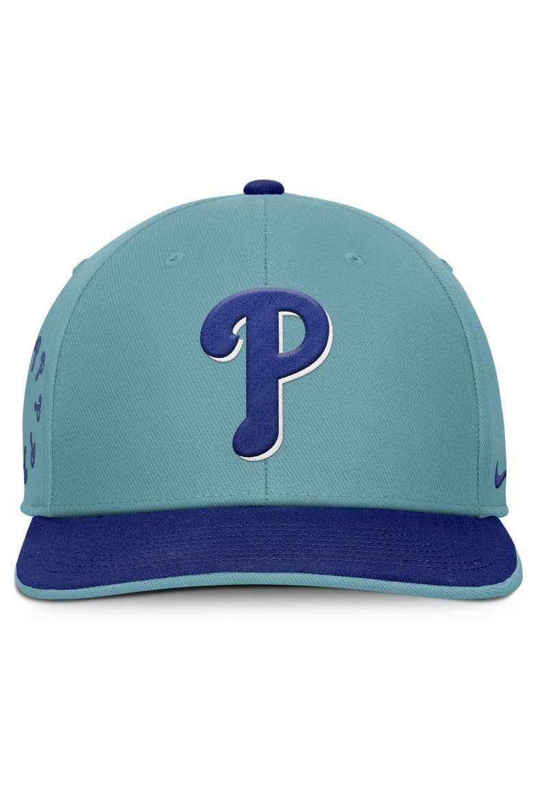 Men's Nike  Turquoise Philadelphia Phillies Father's Day Pro Performance Snapback Hat, Alternate, color, Turquoise