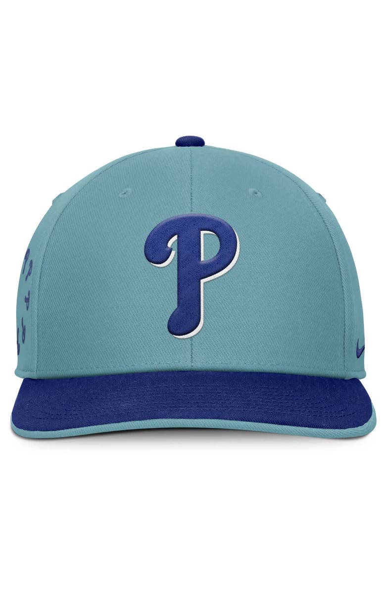 Nike Men's Nike  Turquoise Philadelphia Phillies Father's Day Pro Performance Snapback Hat, Alternate, color, Turquoise