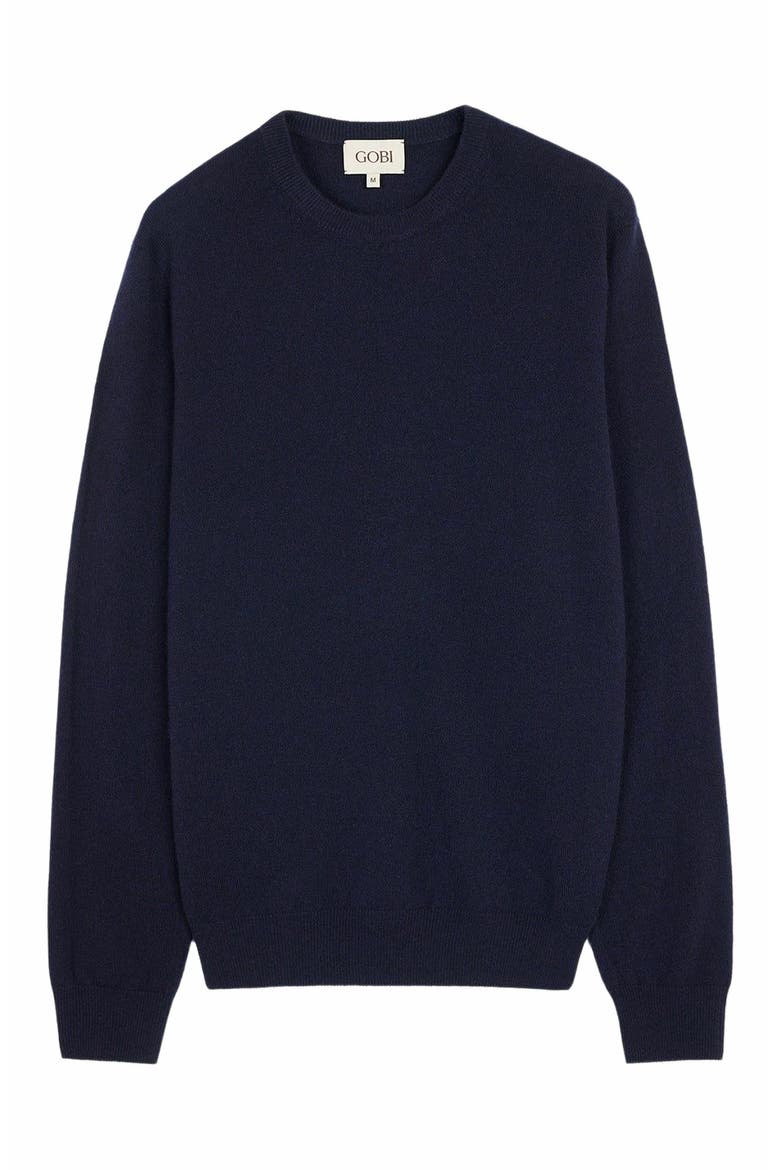 Essential Crewneck Cashmere Sweater, Main, color, peacoat