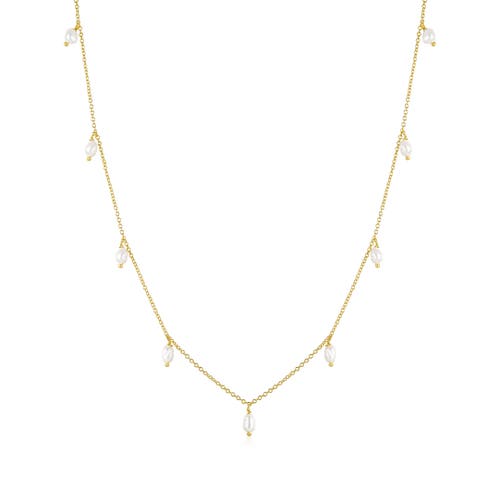 Untamed Petals Angelica Pearl Necklace in Gold  product