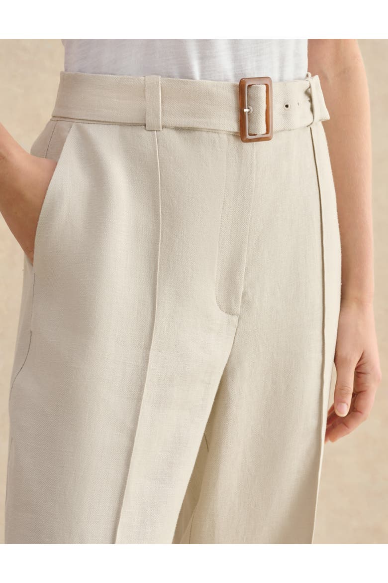 Zainah High Waisted Wide Leg Trousers, Alternate, color, Neutral