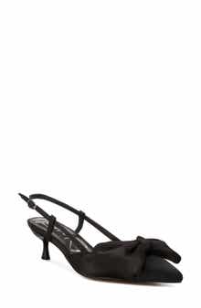 LONDON RAG Okshak Satin Bow Slingback Pump