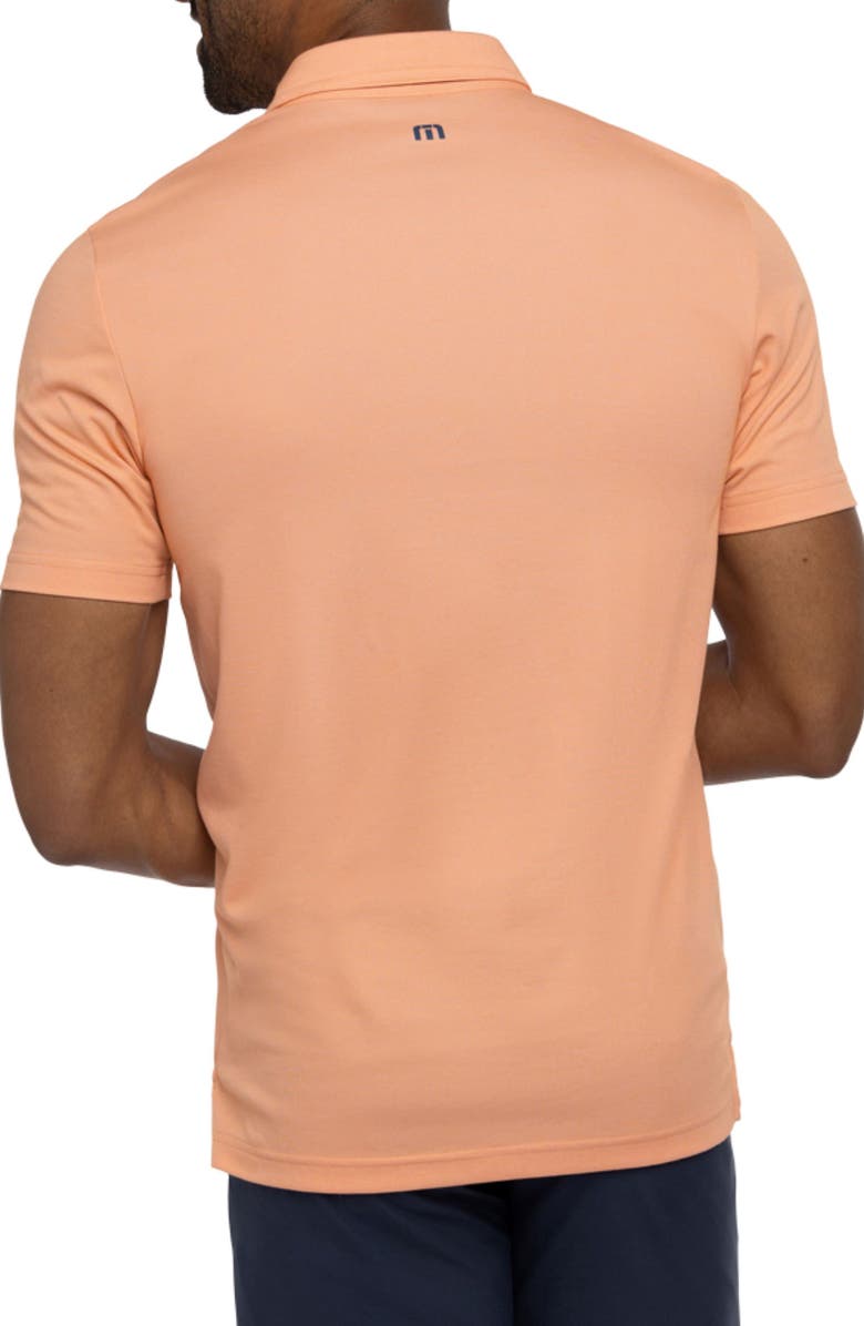TravisMathew Mesa Central Piqué Polo, Alternate, color, Heather Melon