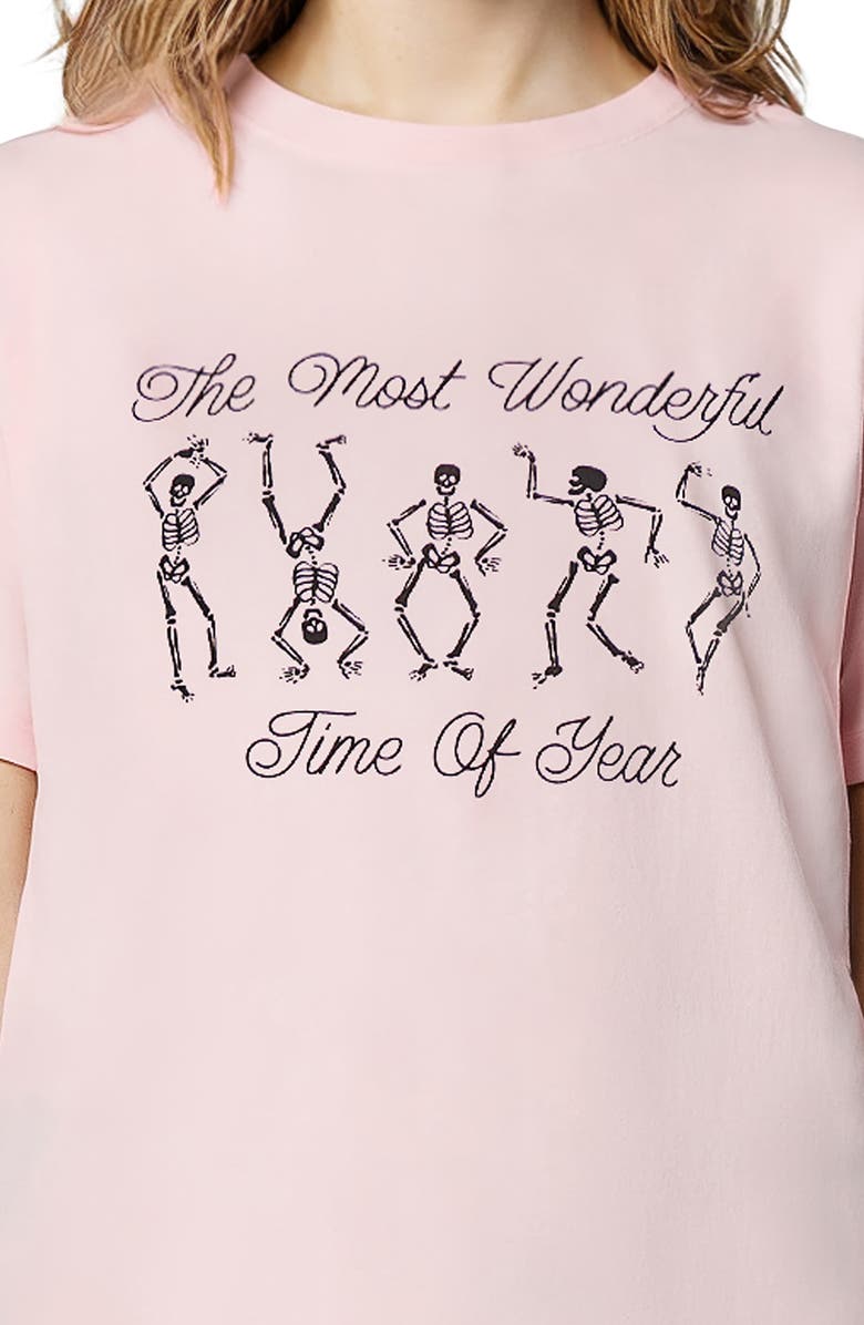 Wildfox Ryan Favorite Time Graphic T-Shirt, Alternate, color, Parfait Pink