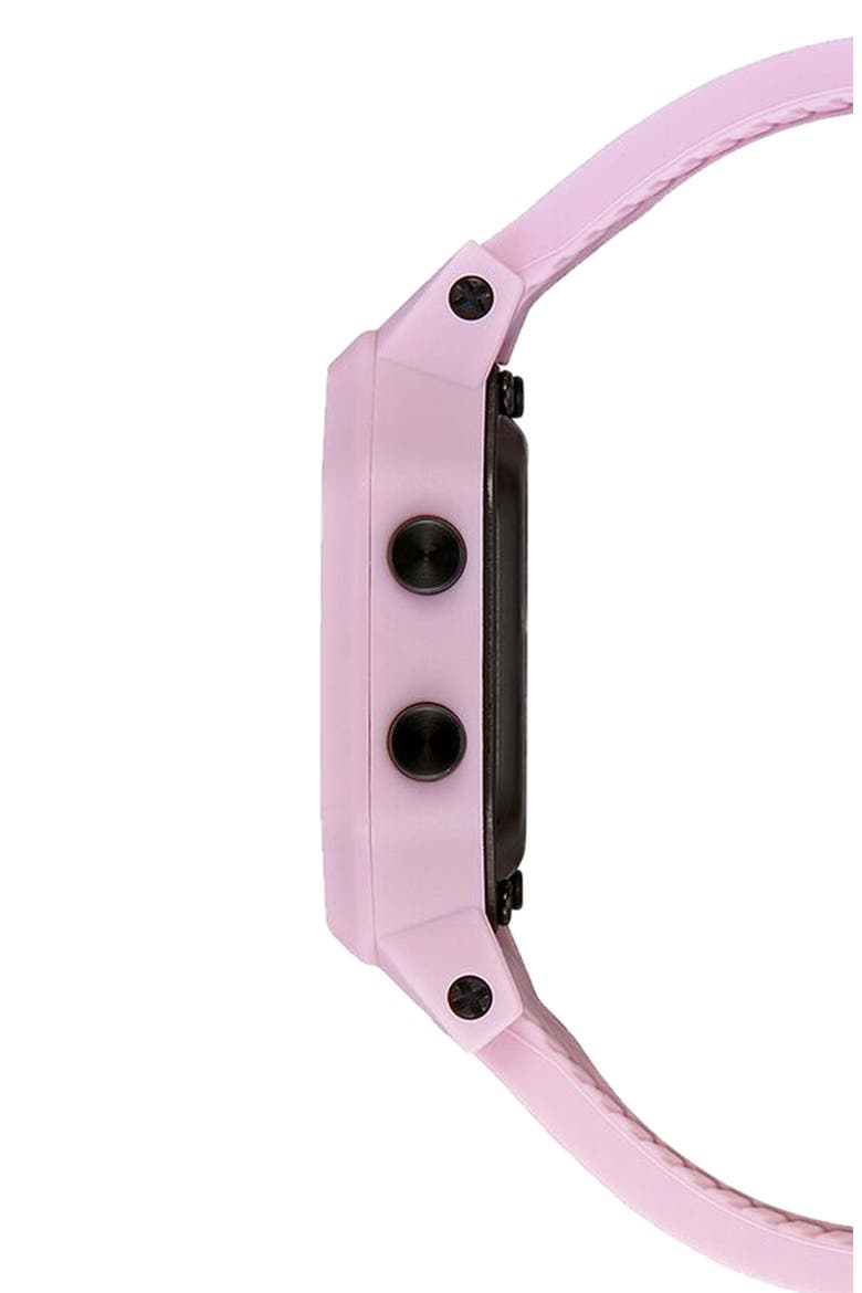 Siren Digital Recycled Plastic Strap Watch, 36mm, Alternate, color, PALE PINK