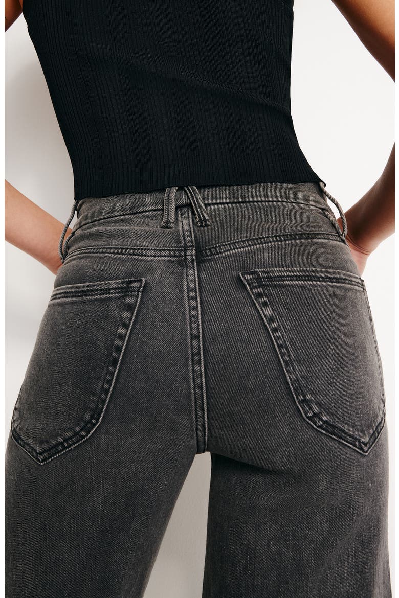 Good Waist Crop Palazzo Jeans, Alternate, color, BLACK329