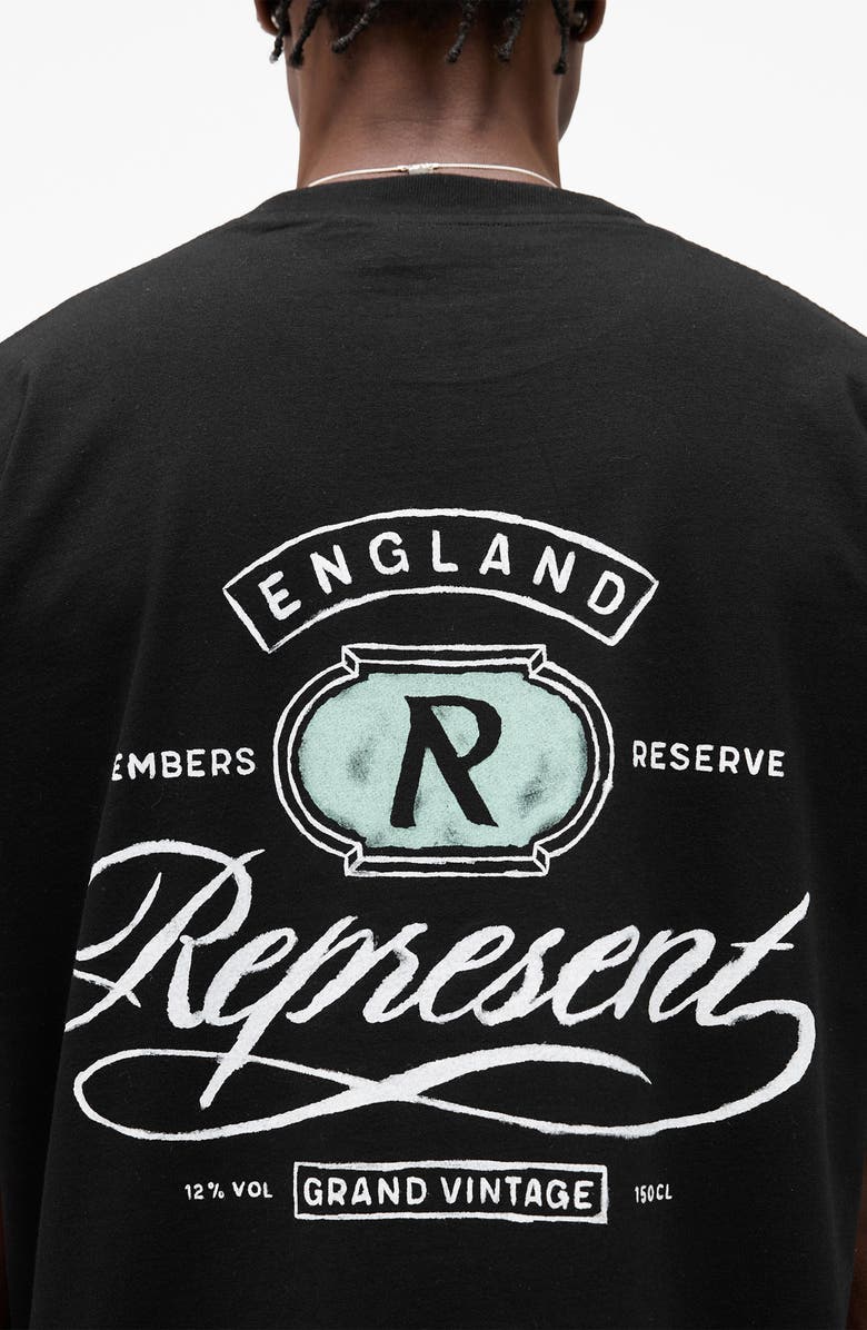 Represent Grand Vintage Graphic T-Shirt, Alternate, color, Jet Black