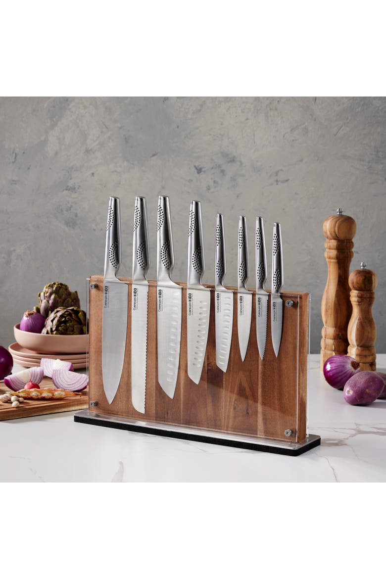 iD3® Ryu Knife Block 9 Piece, Alternate, color, Silver
