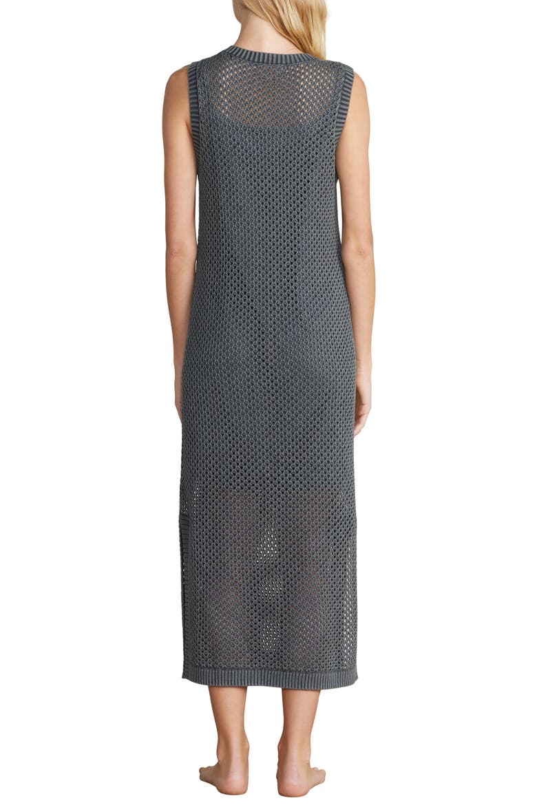 Sun Bleached Cotton Beach Dress, Alternate, color, FADED BLACK
