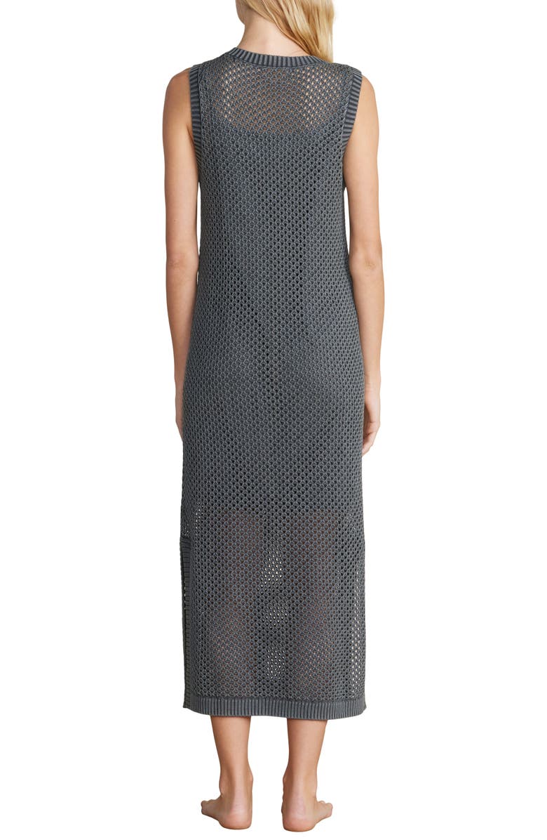 Barefoot Dreams<sup>®</sup> Sun Bleached Cotton Beach Dress, Alternate, color, Faded Black