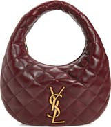 Saint Laurent Baby Icare Quilted Leather Hobo Bag