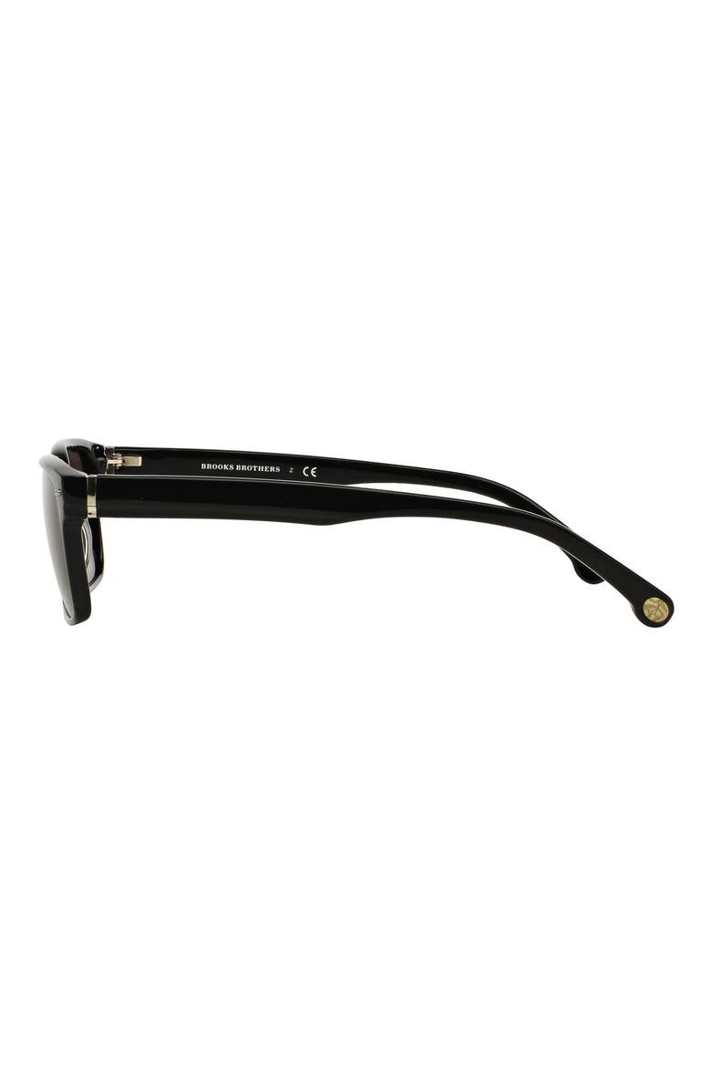 52mm Rectangular Sunglasses, Alternate, color, BLACK/ GREY