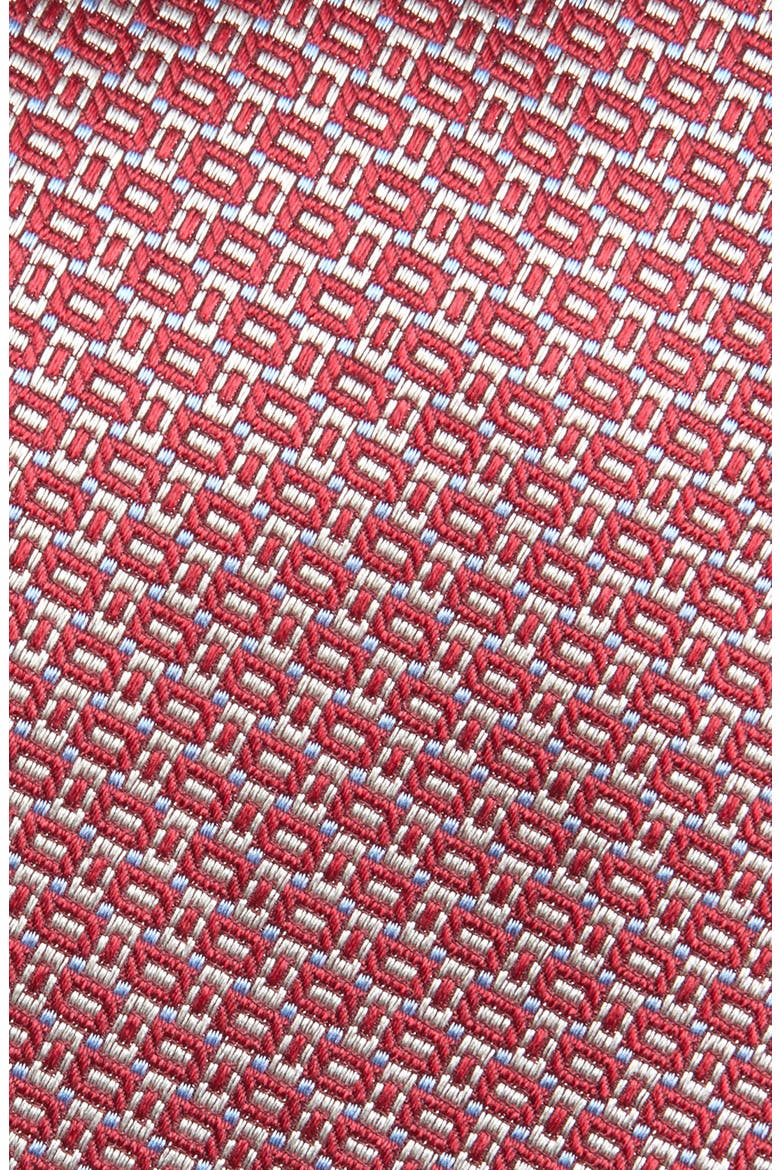 Neat Silk Tie, Alternate, color, RED