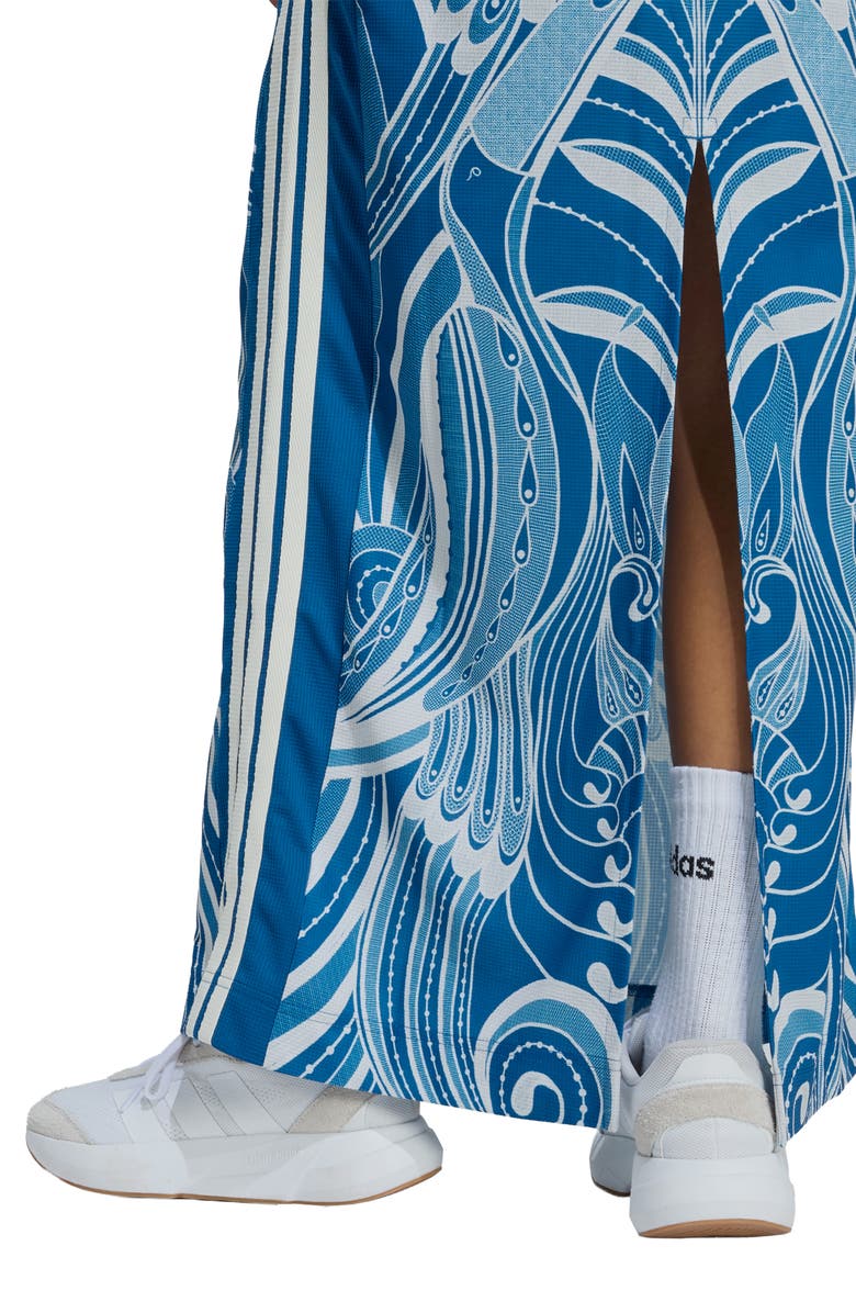 adidas Farm Rio 3-Stripes Jersey Dress, Alternate, color, Dark Marine/ Cream White