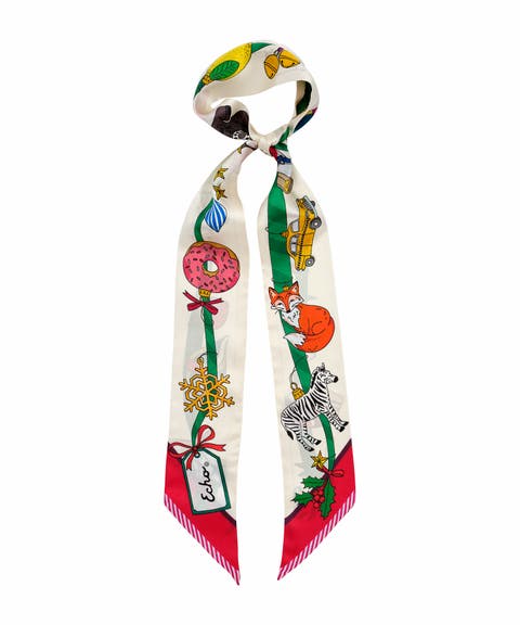 Ornament Collection Silk Ribbon Scarf