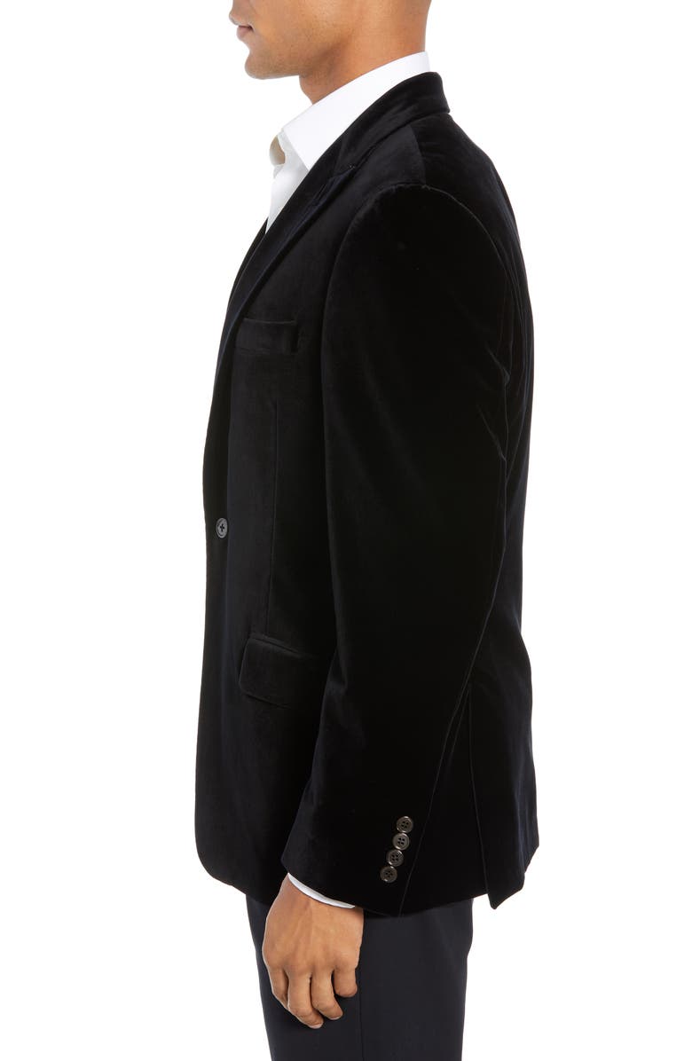 Hickey Freeman Classic Fit Stretch Cotton Velvet Dinner Jacket, Alternate, color,