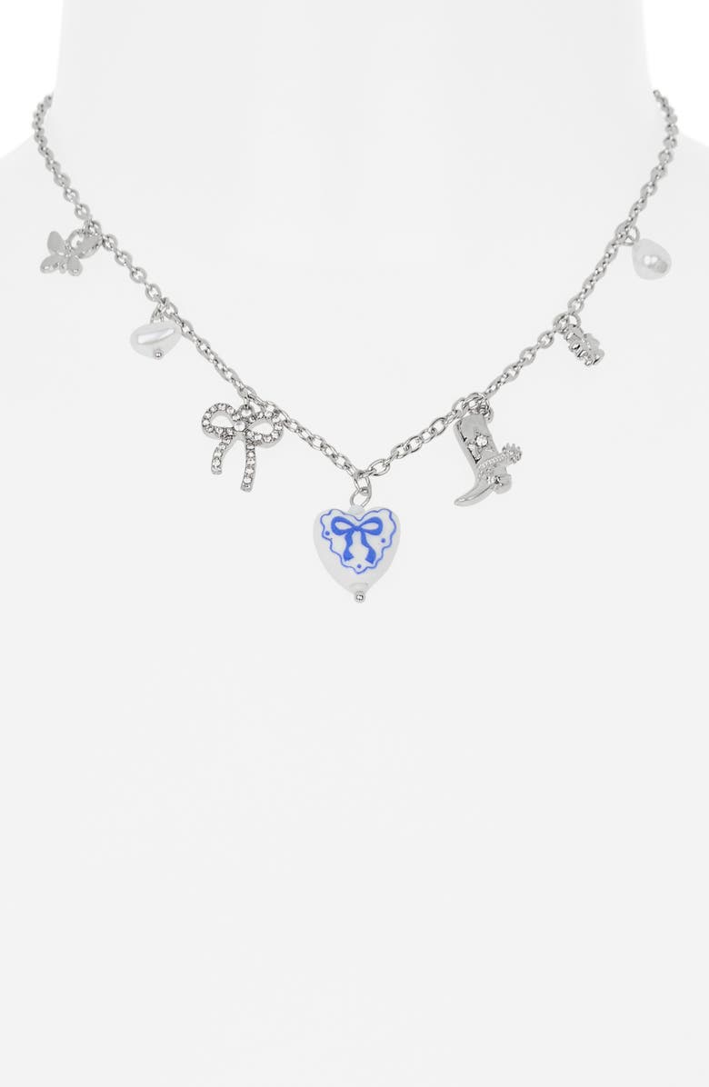 BP. Pretty Western Charm Necklace, Alternate, color, Rhodium Multi