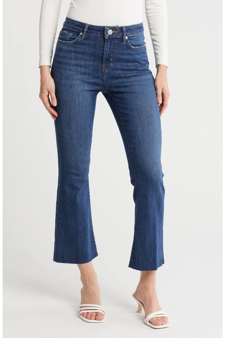 Raw Crop Mini Bootcut Jeans, Main, color, ASPIRE RAW AFTER