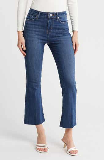 Raw Crop Mini Bootcut Jeans