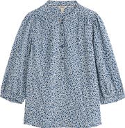 Seasalt Cornwall Willow Path Floral Print Popover Top